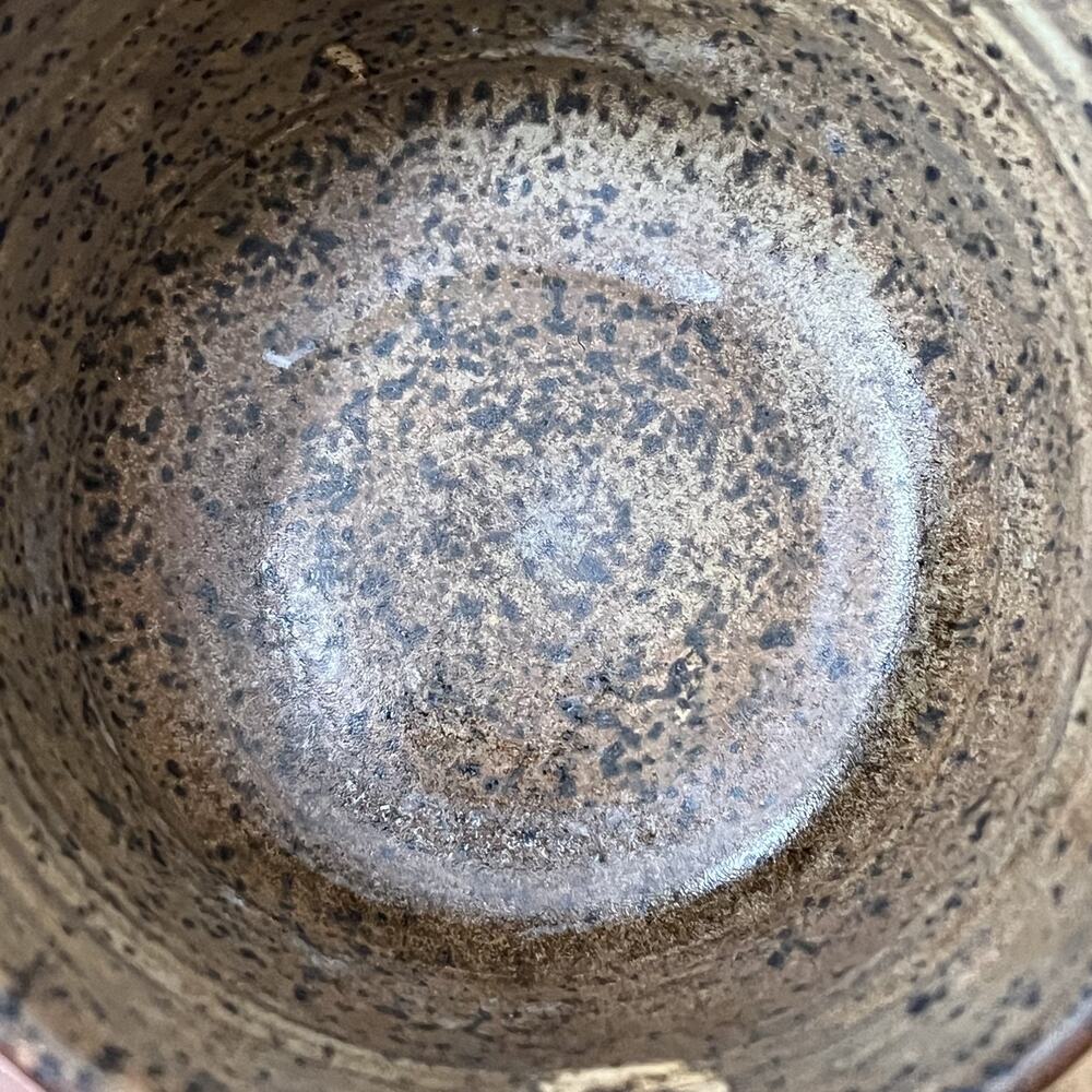 Studio Art Stoneware Bowl & Cup Set (3) Speckled Two Tone Dipped Semi-Matte - Picture 8 of 16